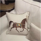 Royal Horse Pillow Cover