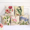 Ink Flowers Pillow Cover